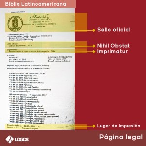Pagina legal de la Biblia Latinoamericana